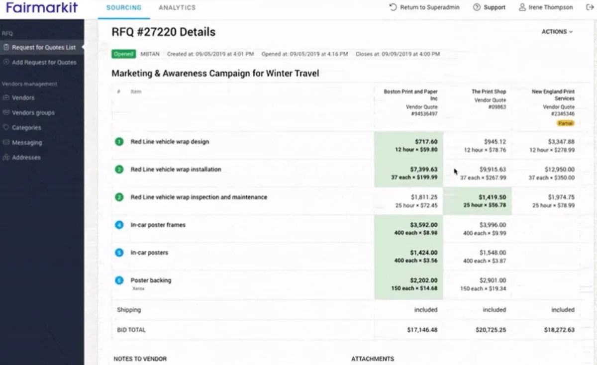 Interface FairMarkIT: image, ergonomie, alternatives