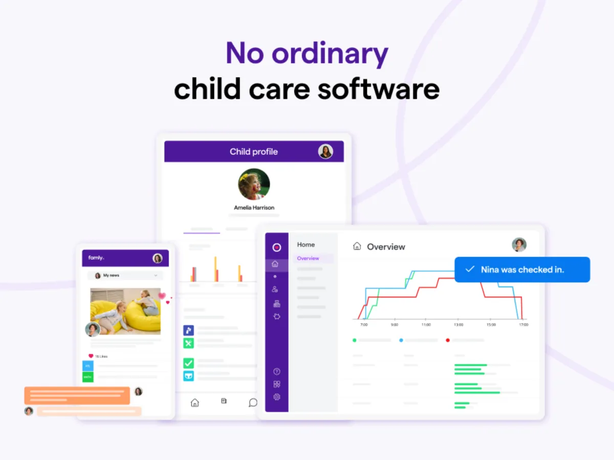 Comparez les fonctionnalités, avis utilisateurs et prix de nombreux logiciels pour garde d'enfants comme Famly, Family Tasks, Icare, Childcarecrm … 