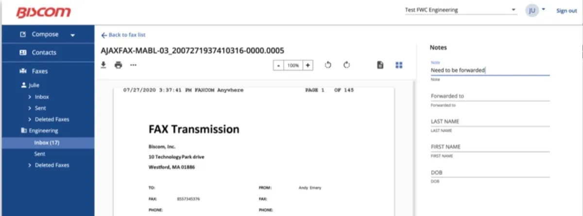 Notre avis sur FAXCOM : un logiciel de gestion de documents à découvrir