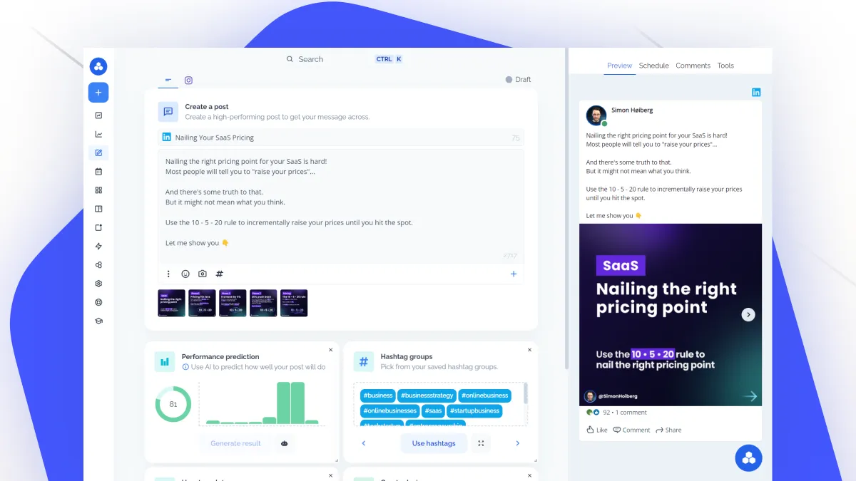 FeedHive: avis sur le logiciel de marketing sur les réseaux sociaux: fonctionnalités, avantages, inconvénients et tarifs