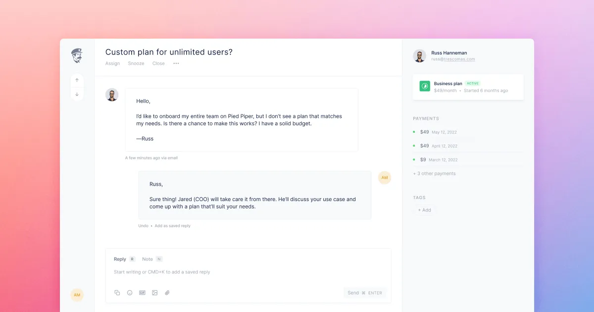 Notre avis sur Fernand : un logiciel de service client (assistance / support / SAV) à découvrir