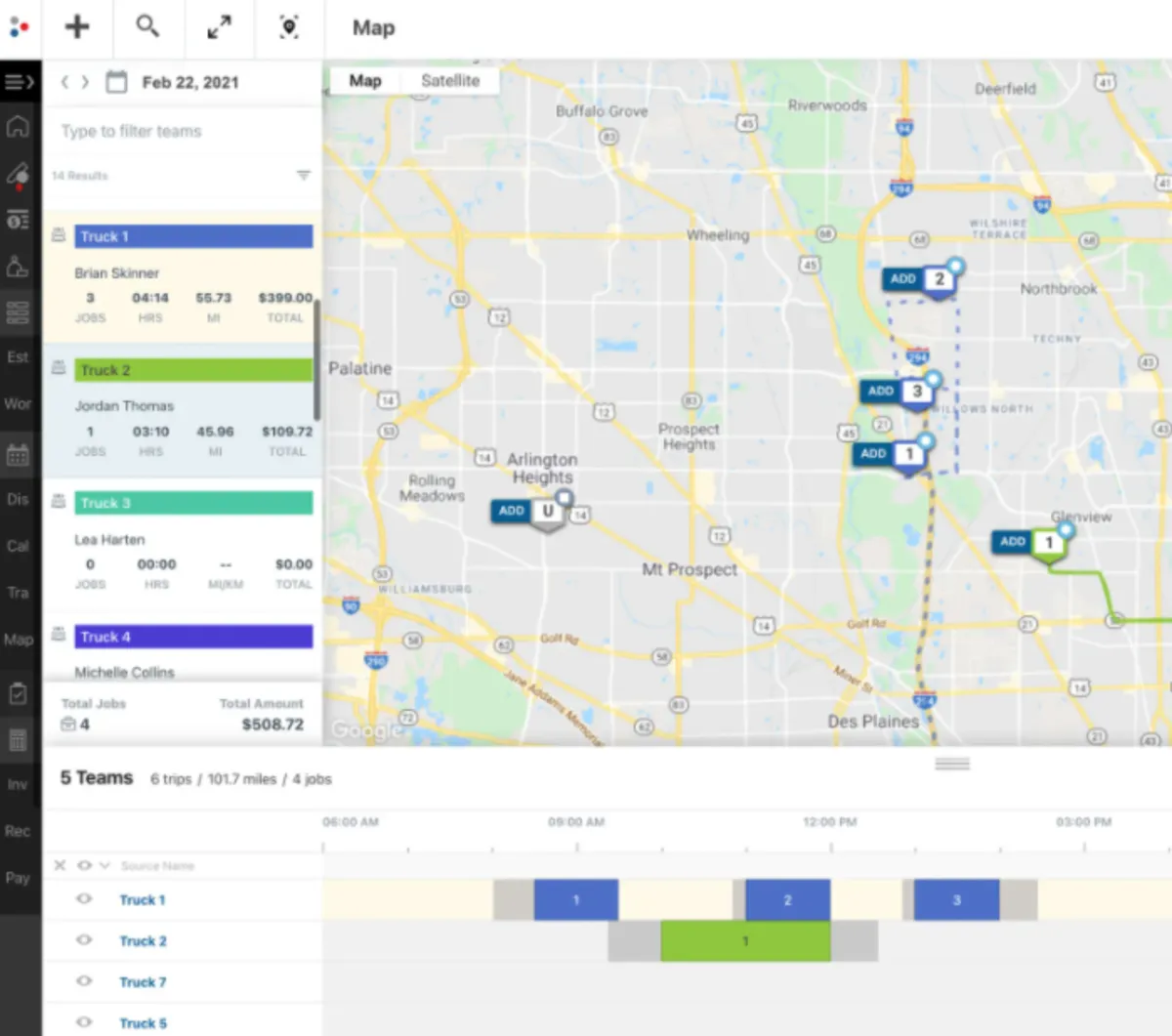 Interface Field Service Management: fonctionnalités, prix, alternatives