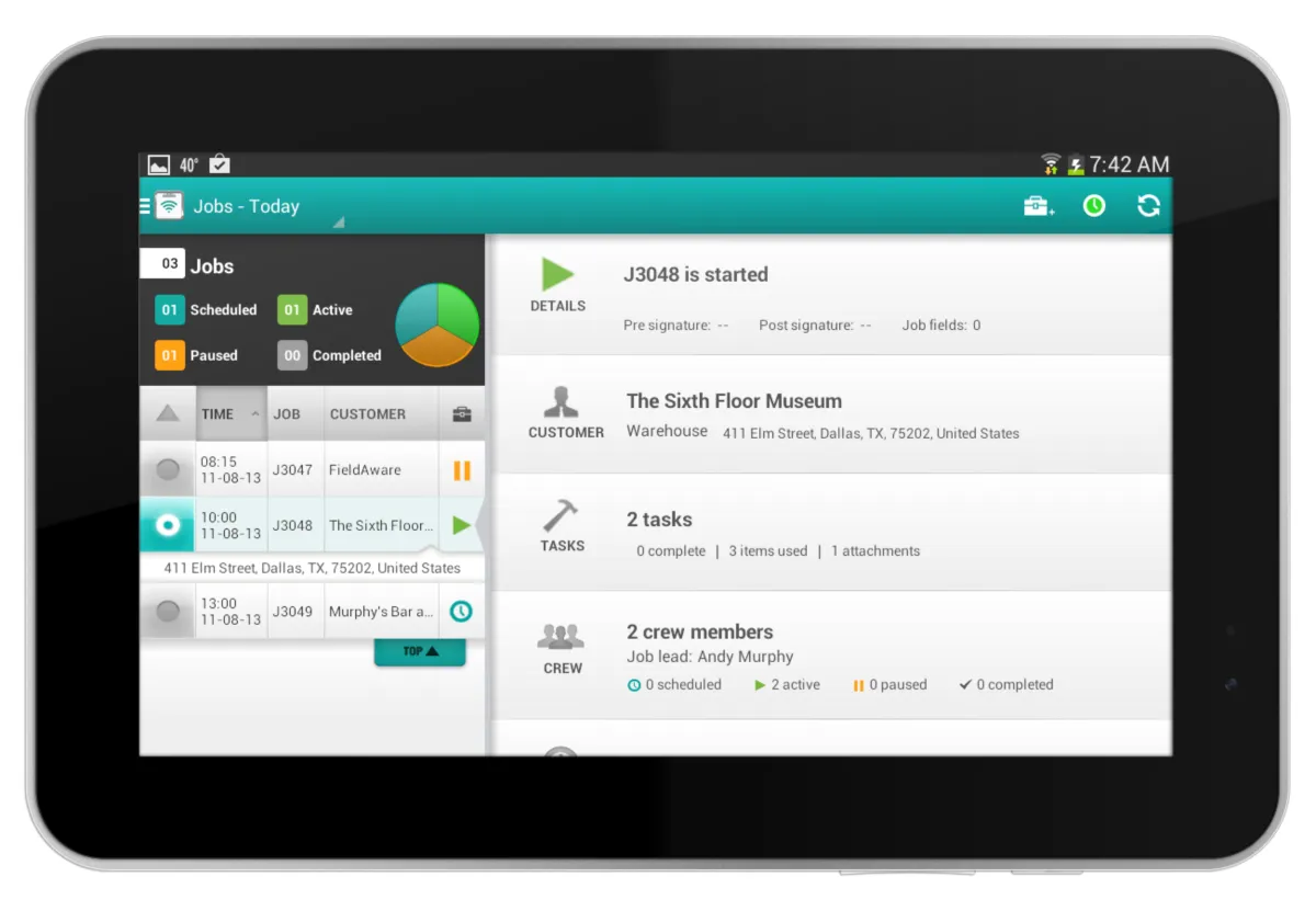 Interface FieldAware: fonctionnalités, prix, alternatives Interface FieldAware: fonctionnalités, prix, alternatives