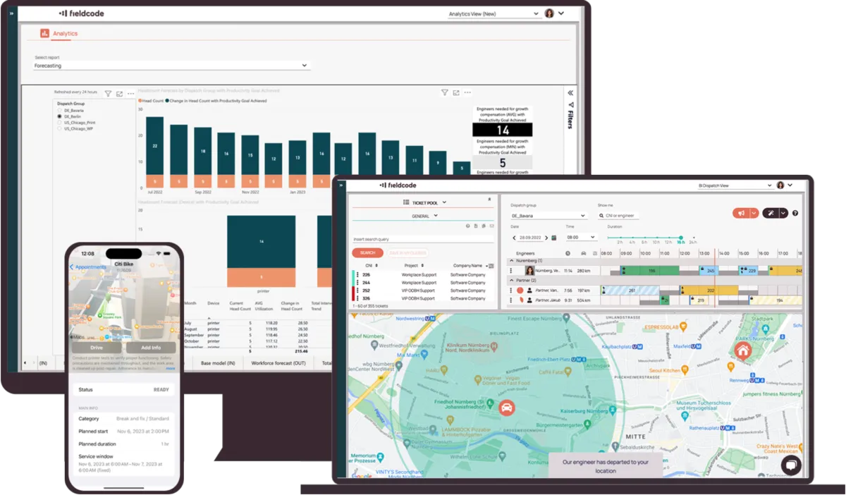 Notre avis sur Fieldcode : un logiciel de gestion des interventions et tournées sur le terrain (FSM: field service) à découvrir