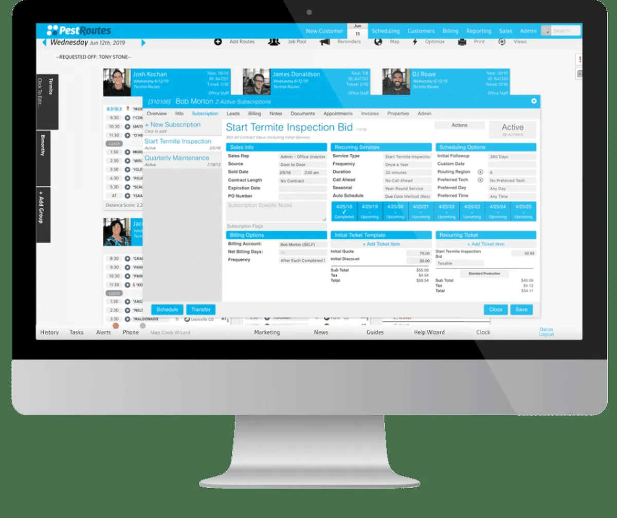 Interface FieldRoutes: fonctionnalités, prix, alternatives