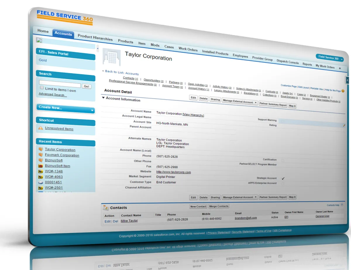 Notre avis sur FieldService360 : un logiciel de gestion des interventions et tournées sur le terrain (FSM: field service) à découvrir