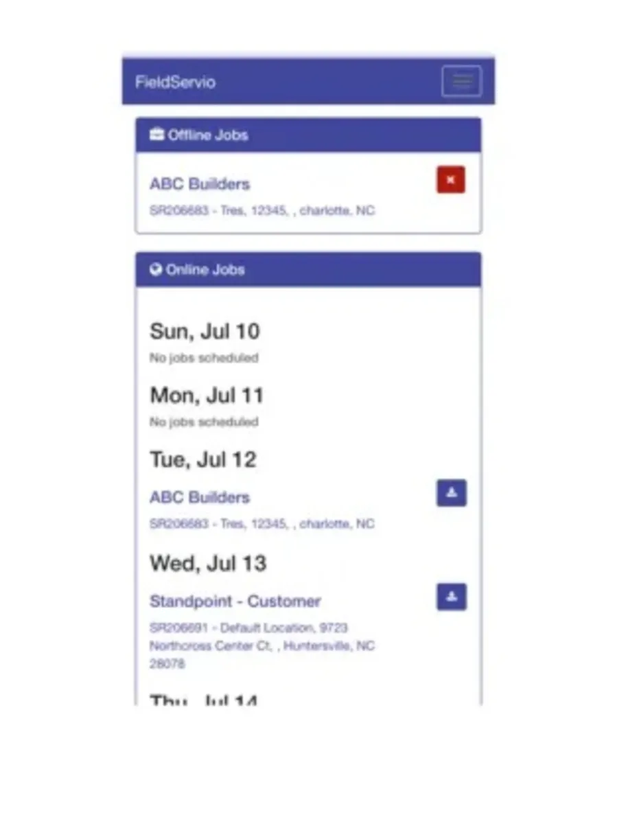 Interface FieldServio: fonctionnalités, prix, alternatives