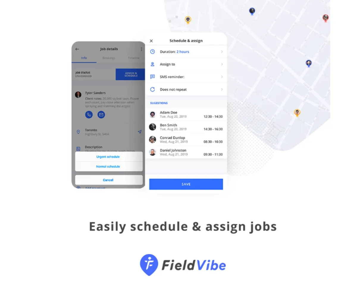 Interface FieldVibe: fonctionnalités, prix, alternatives