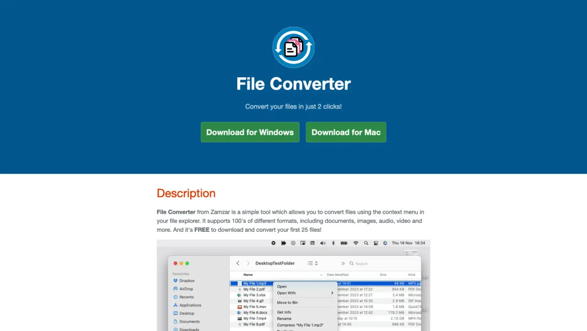 Interface File Converter : image, ergonomie, alternatives Interface File Converter : image, ergonomie, alternatives