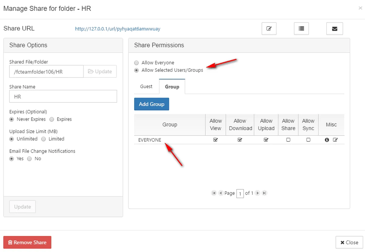Interface FileCloud: fonctionnalités, prix, alternatives