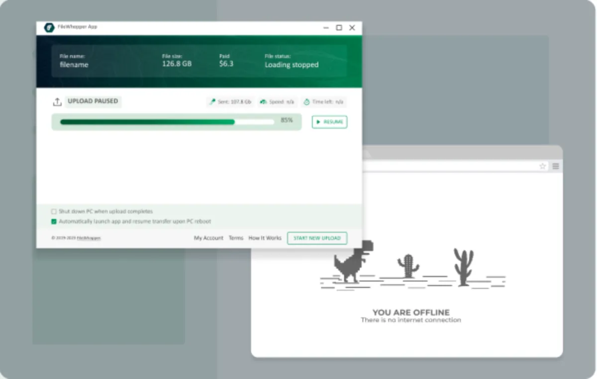 Interface FileWhopper: image, ergonomie, alternatives Interface FileWhopper: image, ergonomie, alternatives