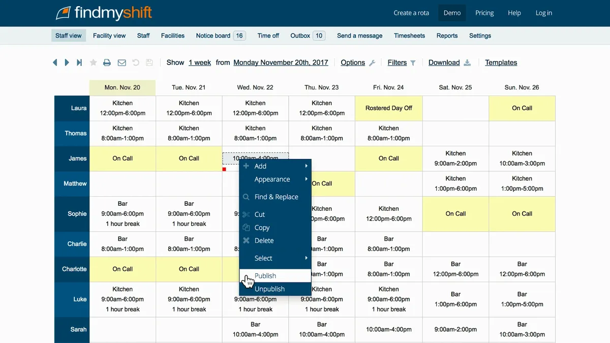 Notre avis sur Findmyshift : un logiciel de planning à découvrir