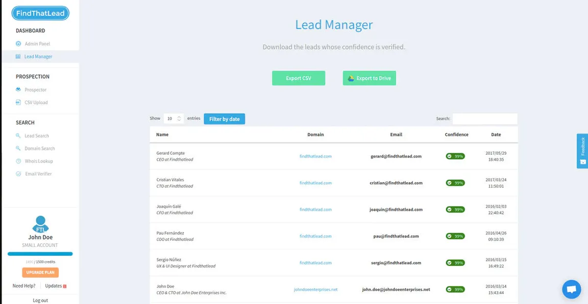 FindThatLead: avis sur le logiciel de gestion de leads (lead management): fonctionnalités, avantages, inconvénients et tarifs