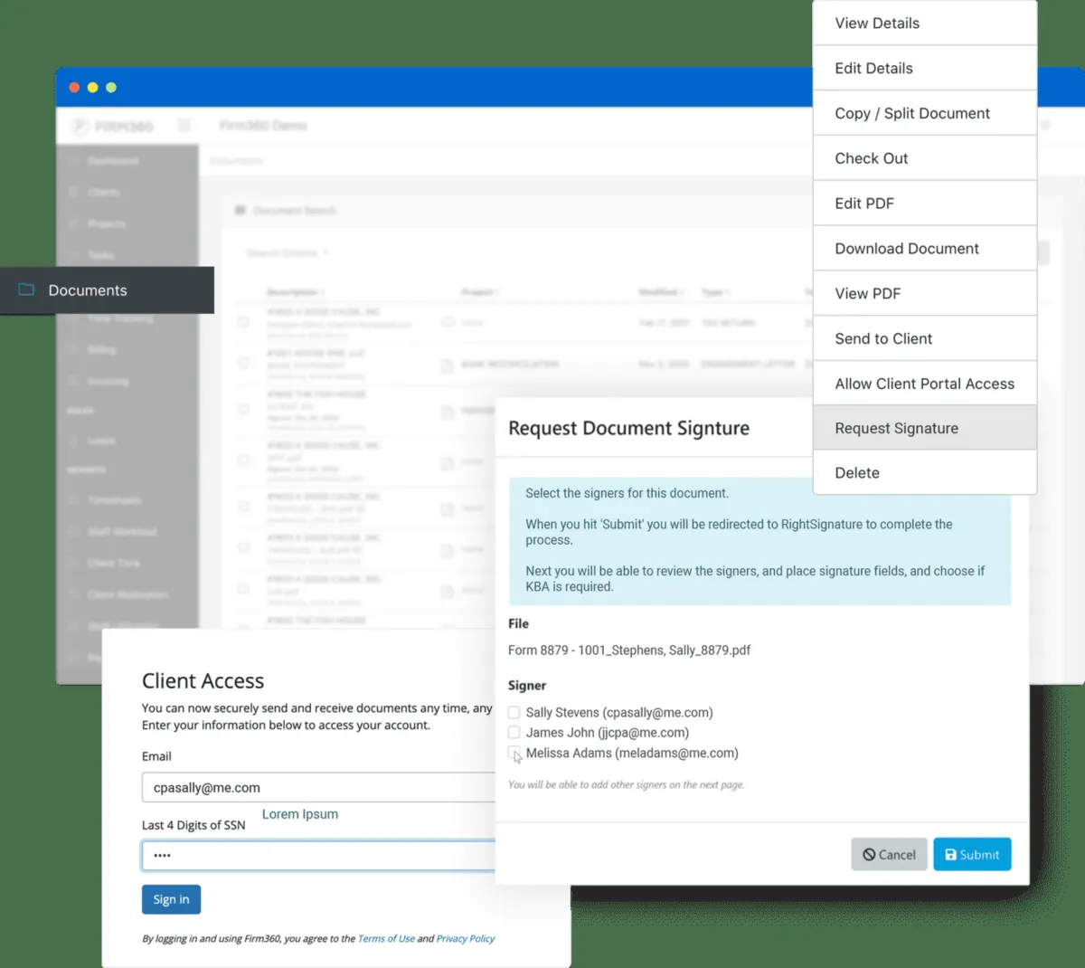 Interface Firm360: fonctionnalités, prix, alternatives