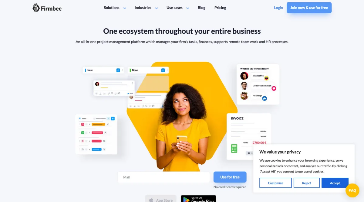 Interface Firmbee : fonctionnalités, prix, alternatives
