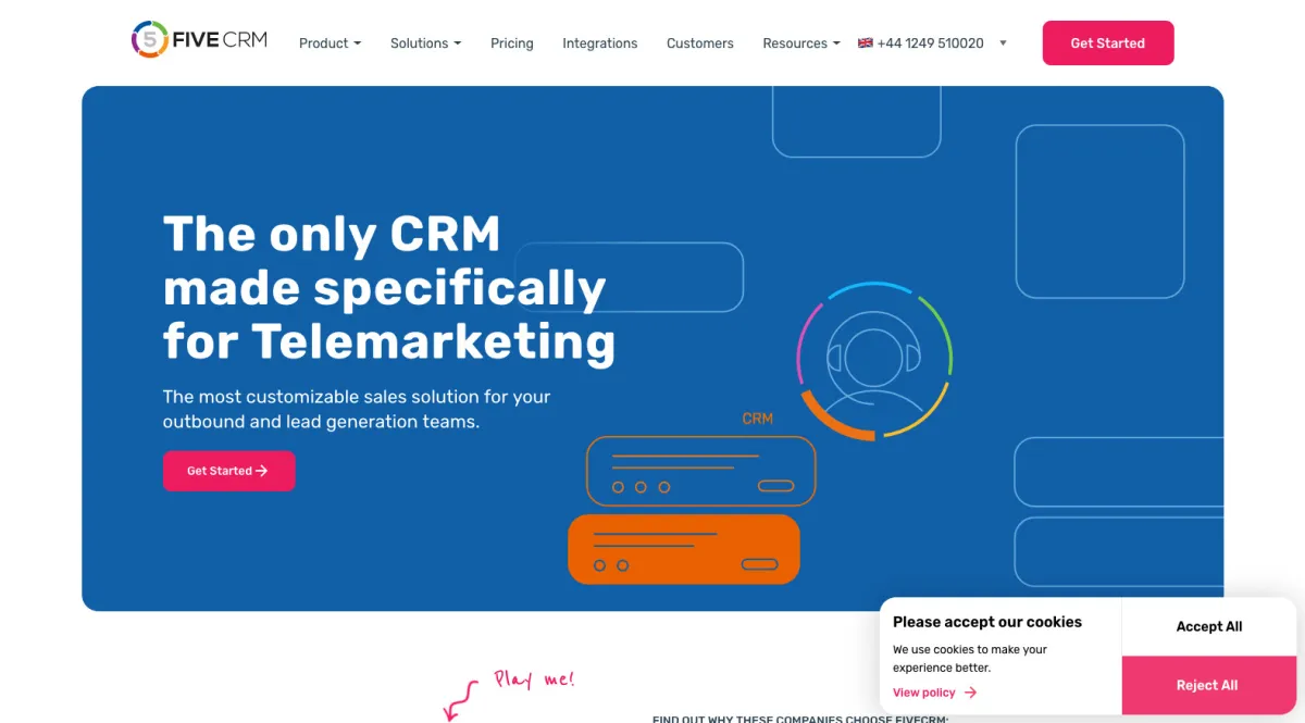 Interface FIVE CRM : fonctionnalités, prix, alternatives