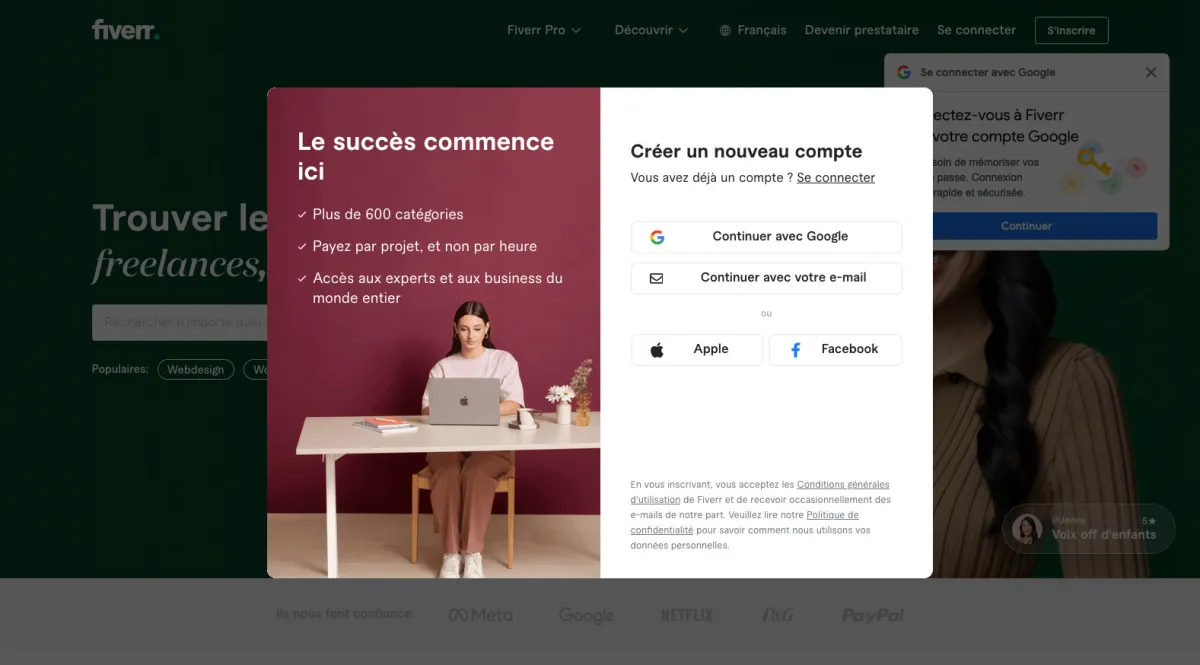Interface Fiverr : fonctionnalités, prix, alternatives Interface Fiverr : fonctionnalités, prix, alternatives