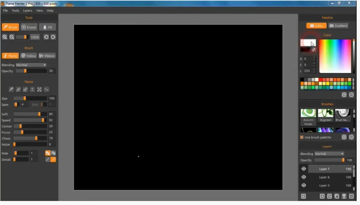 Interface Flame Painter: fonctionnalités, prix, alternatives Interface Flame Painter: fonctionnalités, prix, alternatives