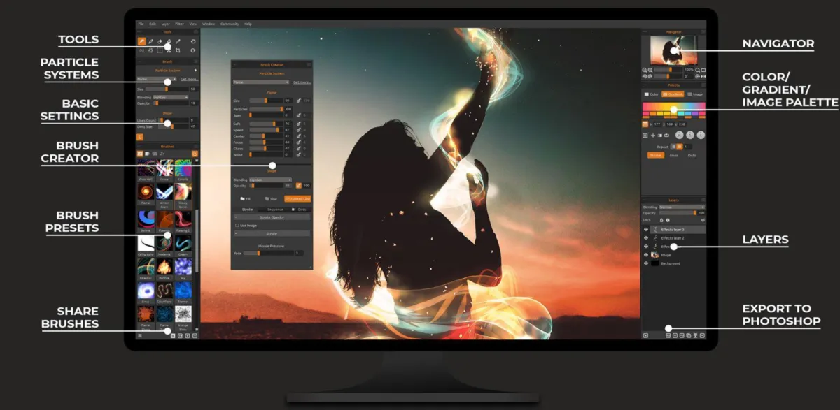 Notre avis sur Flame Painter : un logiciel de graphisme à découvrir Notre avis sur Flame Painter : un logiciel de graphisme à découvrir