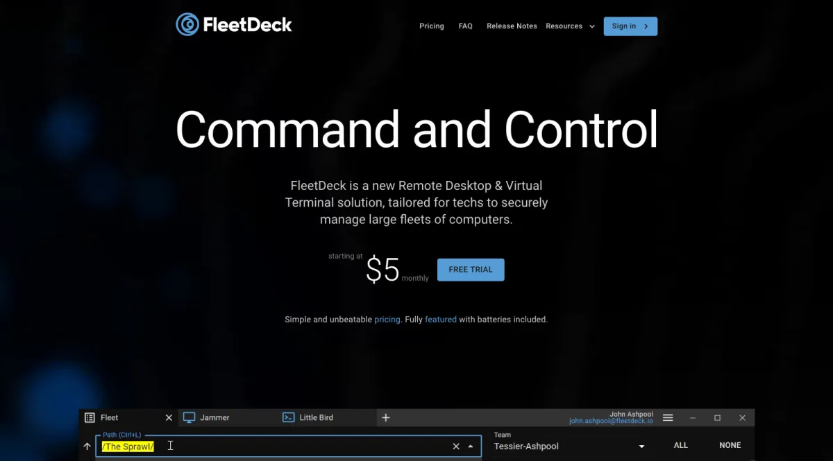 Interface FleetDeck : fonctionnalités, prix, alternatives