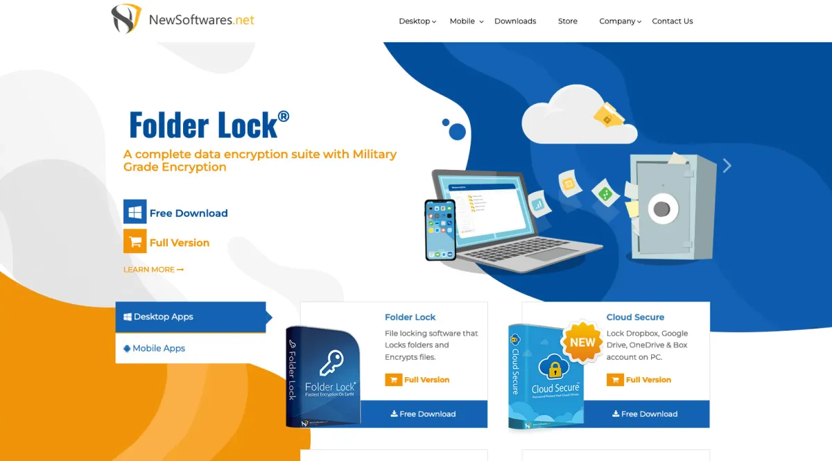 Interface Folder Lock : fonctionnalités, prix, alternatives