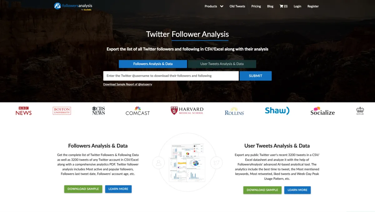 Interface FollowersAnalysis : fonctionnalités, prix, alternatives