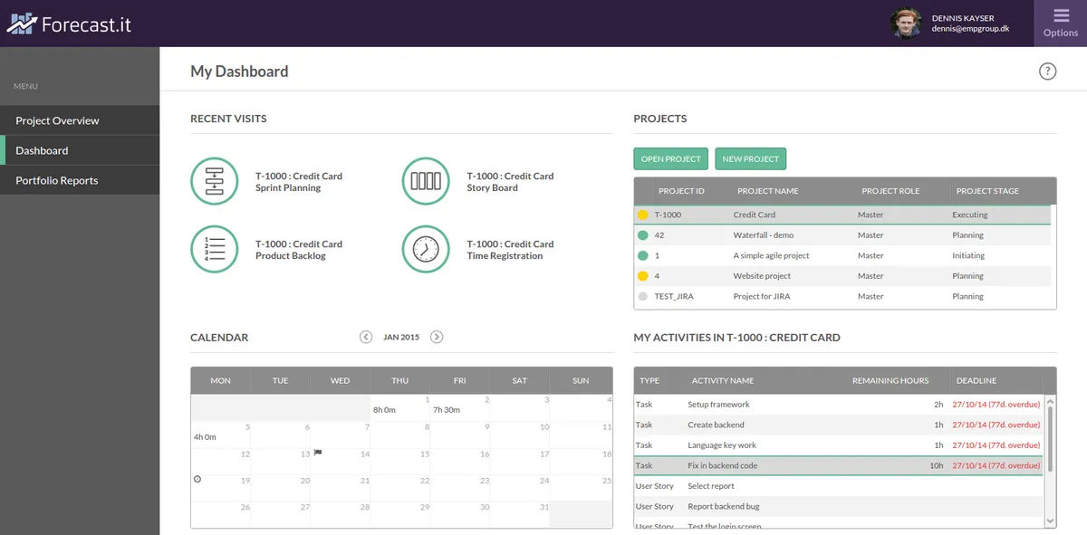 Notre avis sur Forecast.it : un logiciel de gestion des temps et activités (GTA: time tracking / pointage / badgeuse) à découvrir