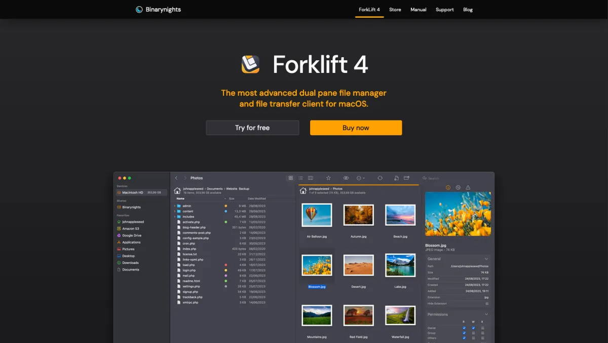 Interface ForkLift : fonctionnalités, prix, alternatives Interface ForkLift : fonctionnalités, prix, alternatives
