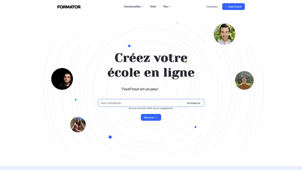 Interface Formator.io : fonctionnalités, prix, alternatives