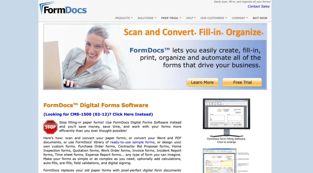 Interface FormDocs : fonctionnalités, prix, alternatives