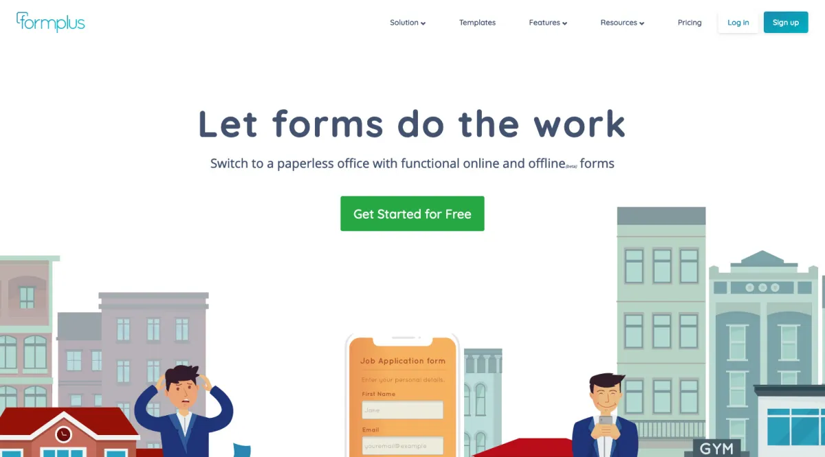 Interface Formplus : fonctionnalités, prix, alternatives