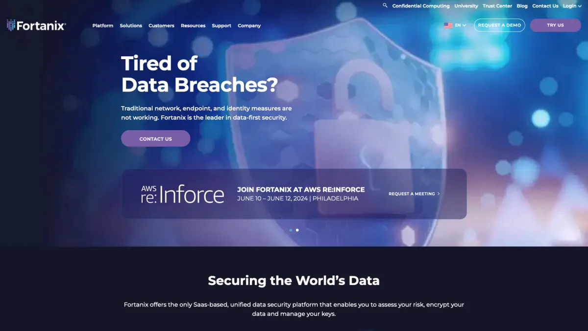Interface Fortanix : fonctionnalités, prix, alternatives