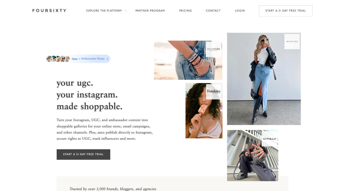 Interface Foursixty : fonctionnalités, prix, alternatives