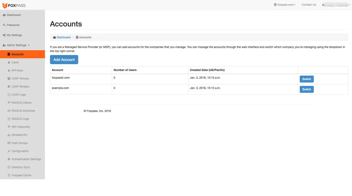 Interface Foxpass: fonctionnalités, prix, alternatives Interface Foxpass: fonctionnalités, prix, alternatives