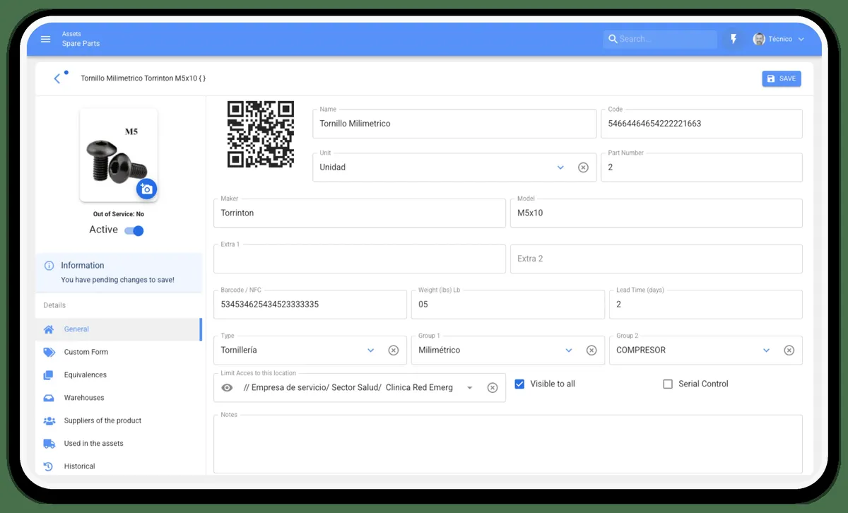 Interface Fracttal: fonctionnalités, prix, alternatives