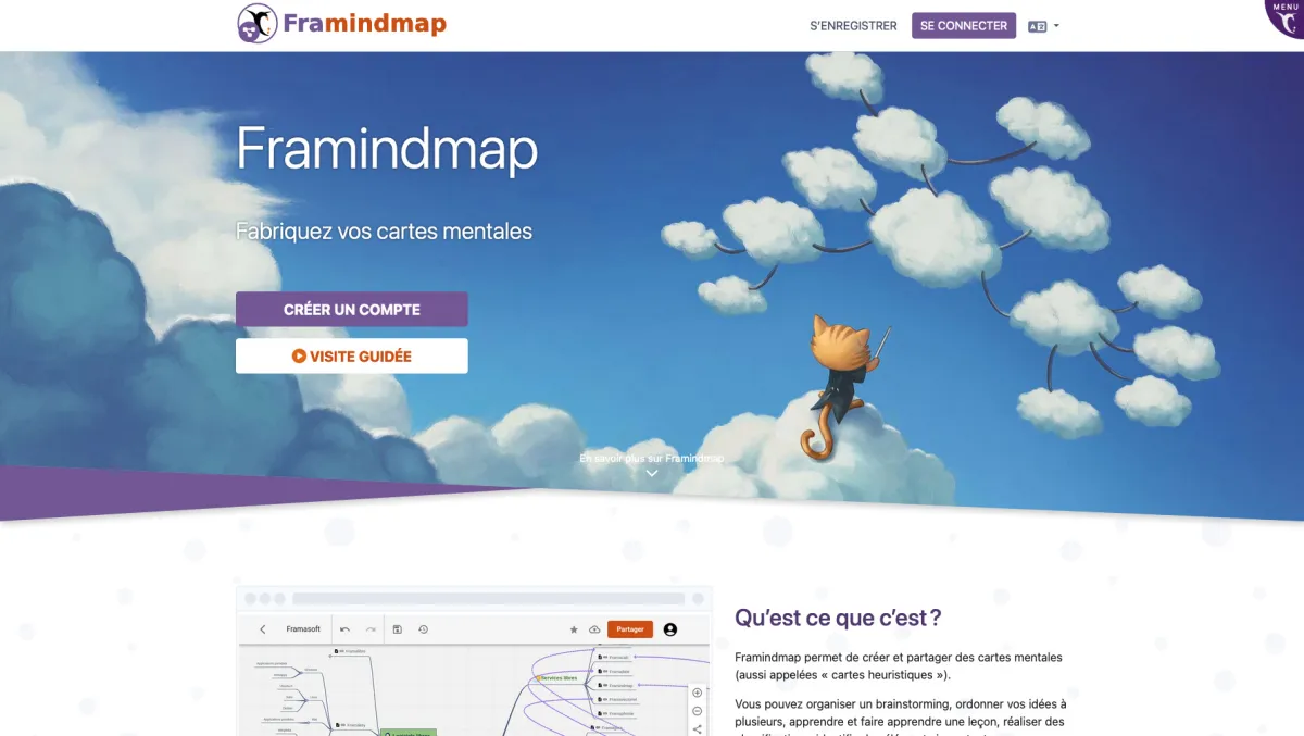 Interface Framindmap : image, ergonomie, alternatives