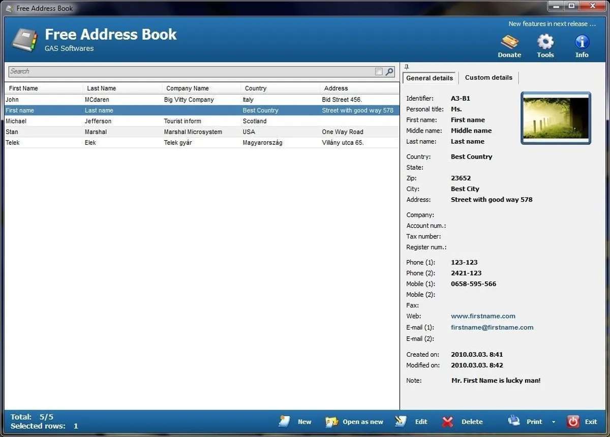 Notre avis sur Free Address Book : un logiciel de gestion des contacts à découvrir