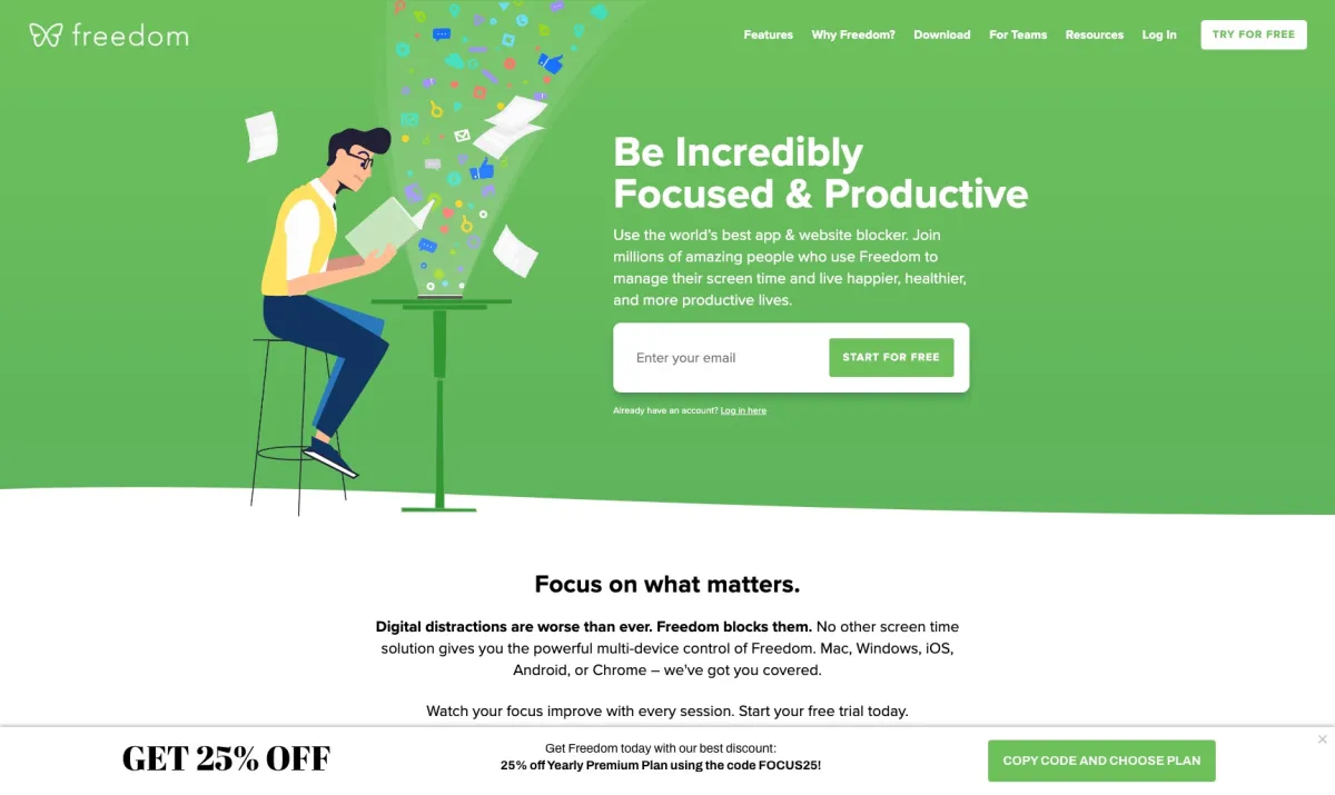 Interface Freedom.to : fonctionnalités, prix, alternatives