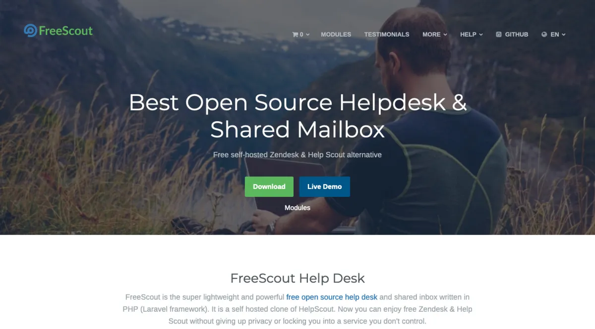 Interface FreeScout : fonctionnalités, prix, alternatives