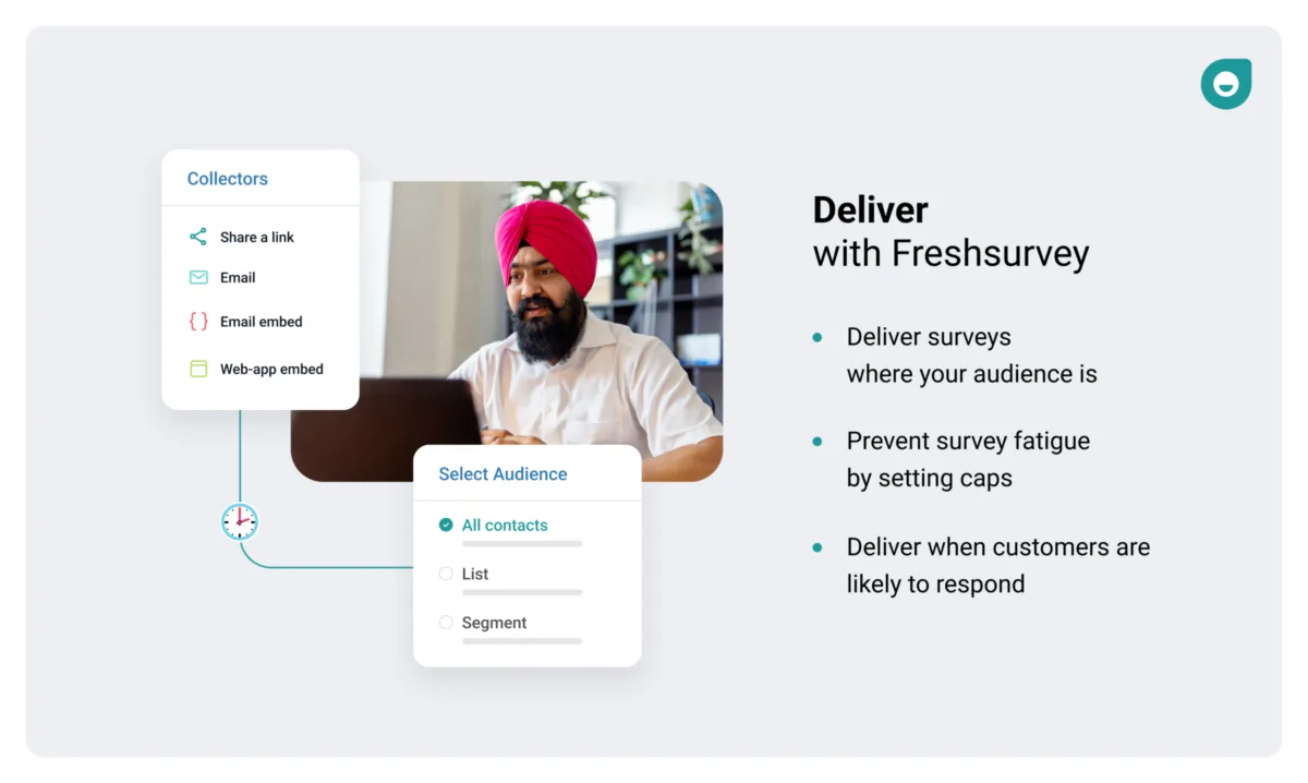 Interface Freshsurvey: fonctionnalités, prix, alternatives