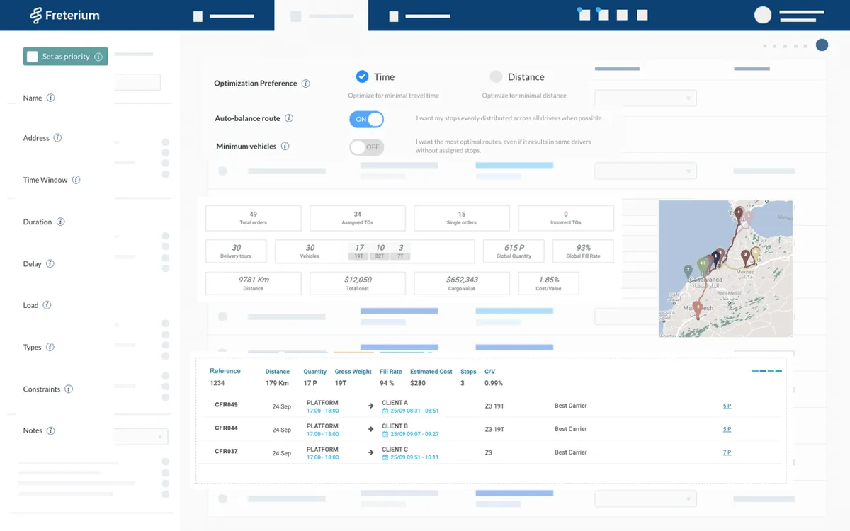 Notre avis sur Freterium : un logiciel de gestion des transports (TMS: transport management system) à découvrir