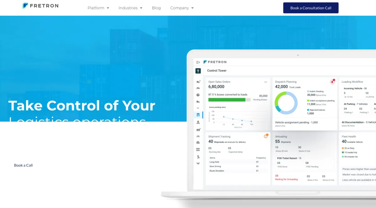 Interface Fretron : fonctionnalités, prix, alternatives