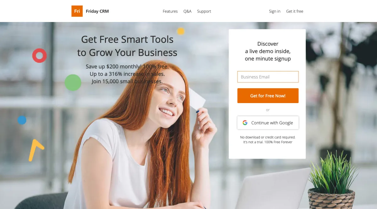 Interface Friday CRM : fonctionnalités, prix, alternatives