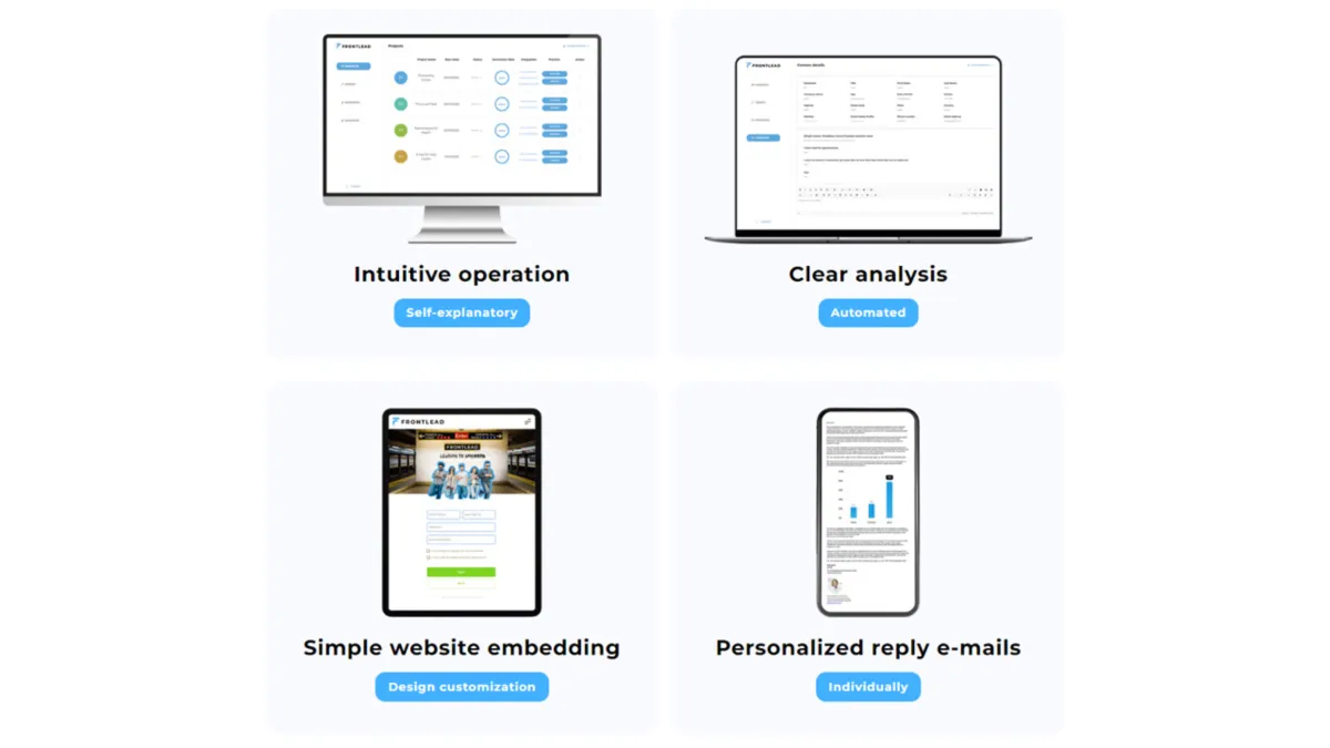 Interface FRONTLEAD: fonctionnalités, prix, alternatives Interface FRONTLEAD: fonctionnalités, prix, alternatives