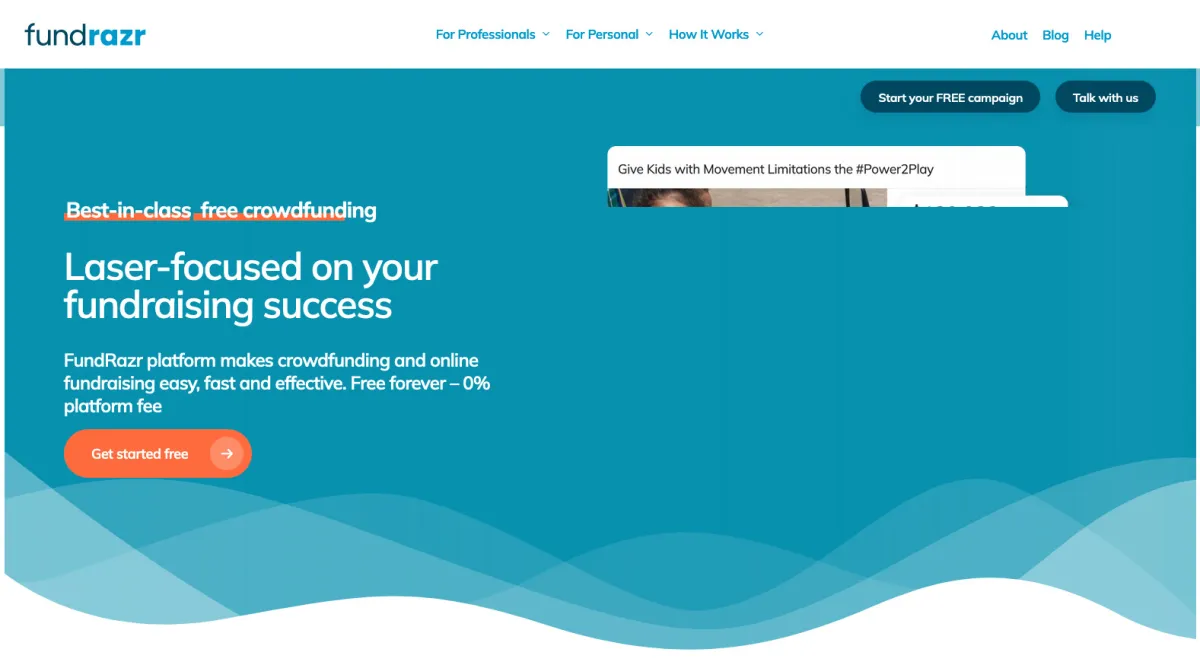 Interface FundRazr : fonctionnalités, prix, alternatives