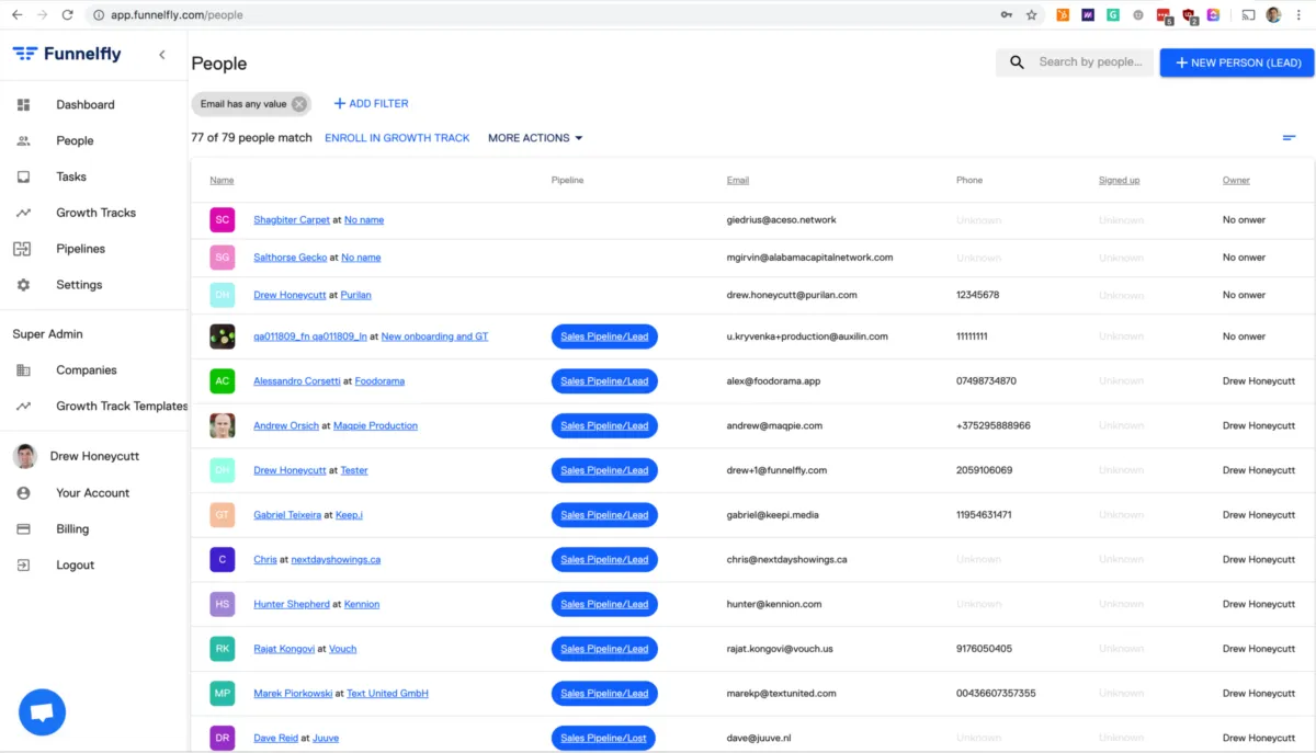 Funnelfly: avis sur le logiciel de marketing automation: fonctionnalités, avantages, inconvénients et tarifs