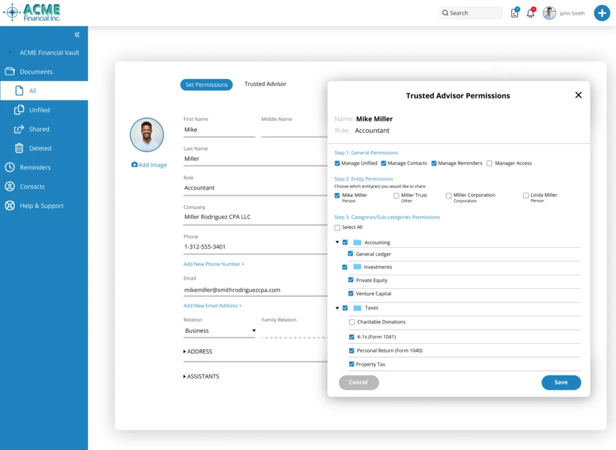 Interface FutureVault: fonctionnalités, prix, alternatives