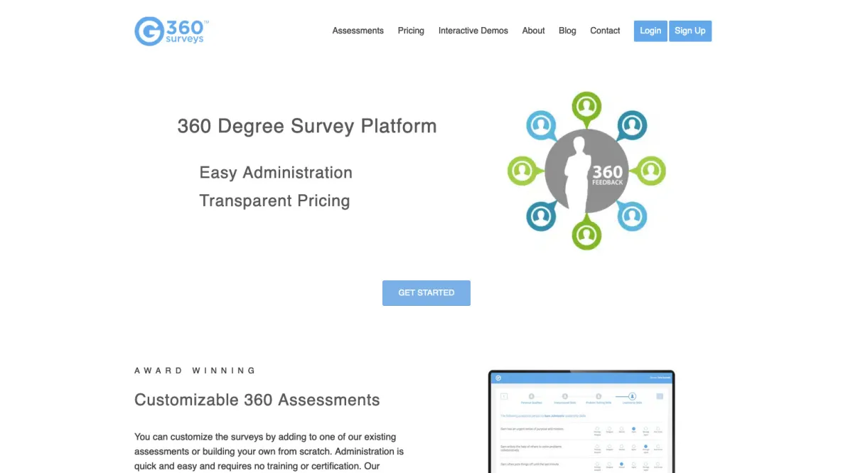 Interface G360 Surveys : fonctionnalités, prix, alternatives