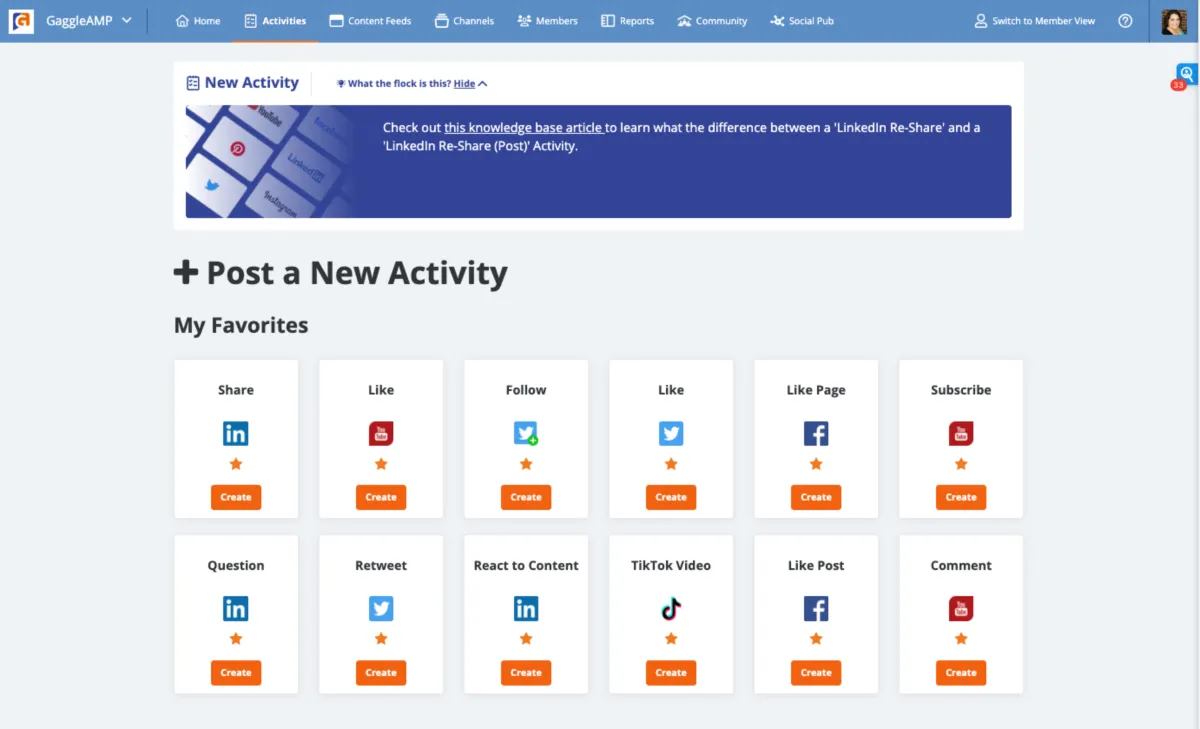 Notre avis sur GaggleAMP : un logiciel d'engagement collaborateur (employee engagement) à découvrir
