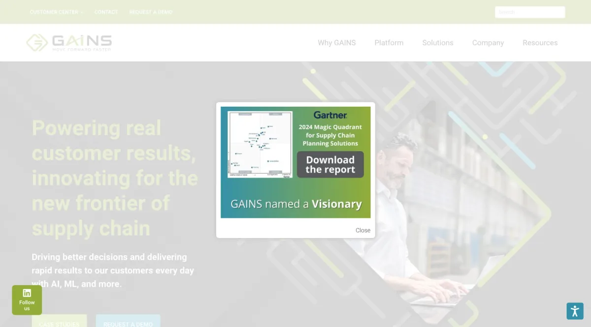 Interface GAINSystems : fonctionnalités, prix, alternatives